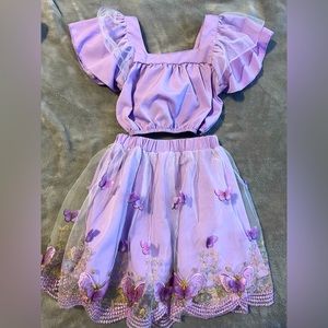 Isabella inspired two piece skirt and top outfit for girls 6